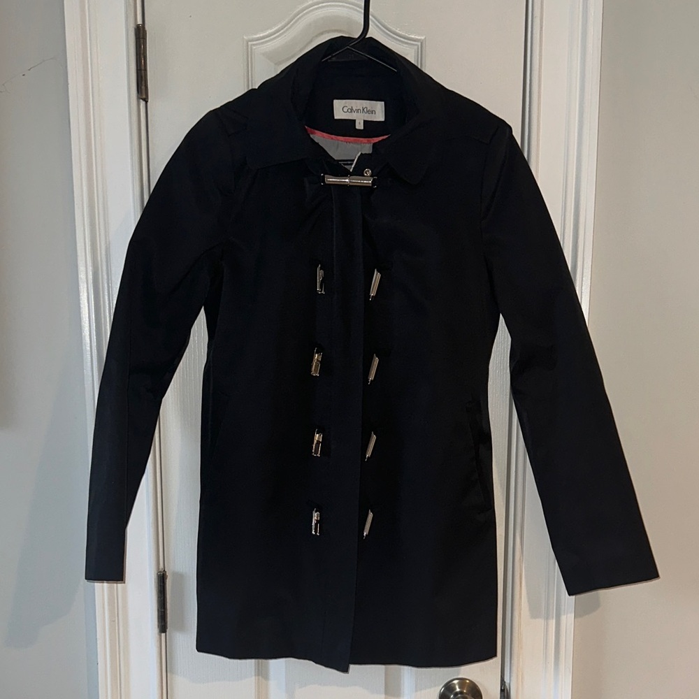 Calvin Klein Women's Black Trench Coat